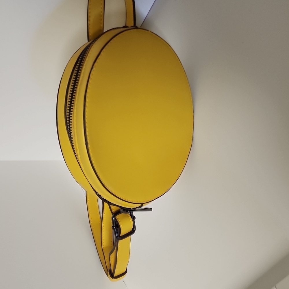 Yellow Circle Crossbody Bag